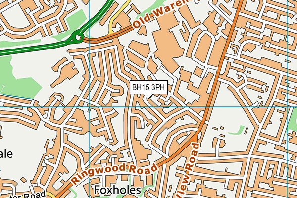 BH15 3PH map - OS VectorMap District (Ordnance Survey)