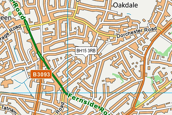 BH15 3RB map - OS VectorMap District (Ordnance Survey)