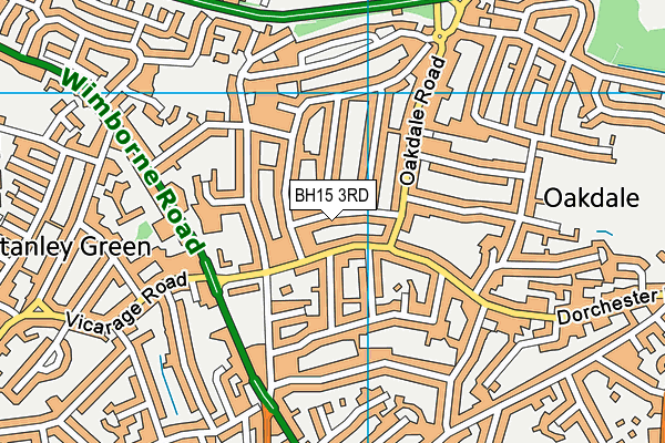 BH15 3RD map - OS VectorMap District (Ordnance Survey)