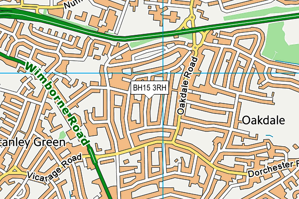 BH15 3RH map - OS VectorMap District (Ordnance Survey)