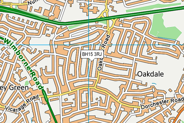 BH15 3RJ map - OS VectorMap District (Ordnance Survey)