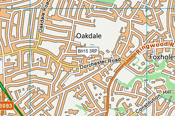 BH15 3RP map - OS VectorMap District (Ordnance Survey)