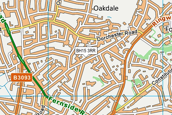 BH15 3RR map - OS VectorMap District (Ordnance Survey)
