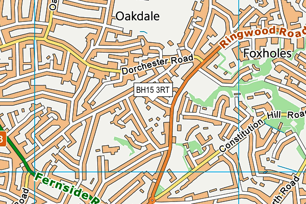 BH15 3RT map - OS VectorMap District (Ordnance Survey)