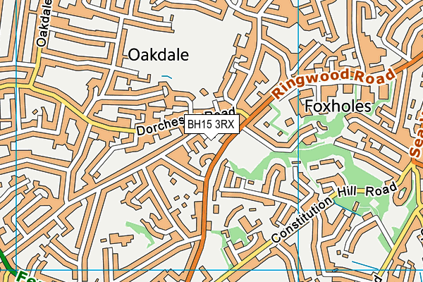 BH15 3RX map - OS VectorMap District (Ordnance Survey)