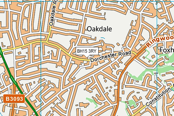 BH15 3RY map - OS VectorMap District (Ordnance Survey)