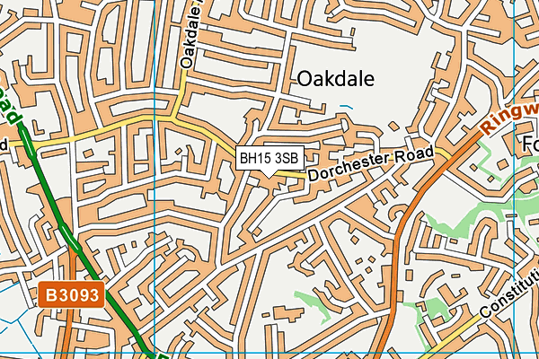 BH15 3SB map - OS VectorMap District (Ordnance Survey)