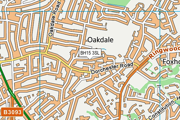 BH15 3SL map - OS VectorMap District (Ordnance Survey)
