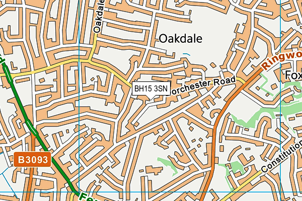 BH15 3SN map - OS VectorMap District (Ordnance Survey)