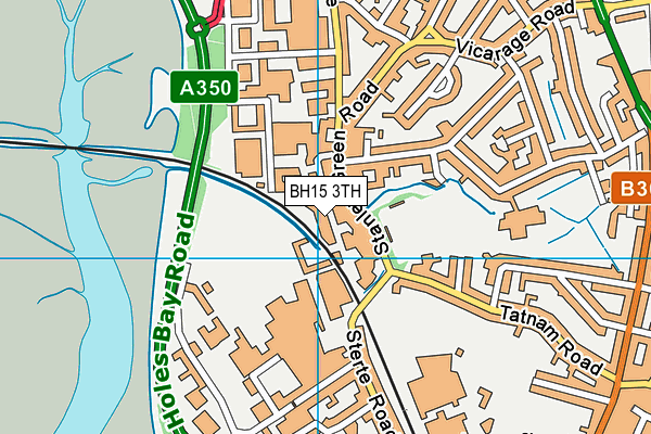 BH15 3TH map - OS VectorMap District (Ordnance Survey)