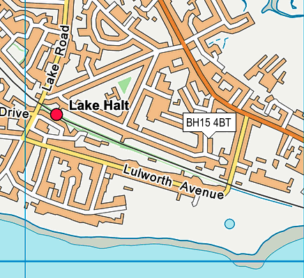 BH15 4BT map - OS VectorMap District (Ordnance Survey)