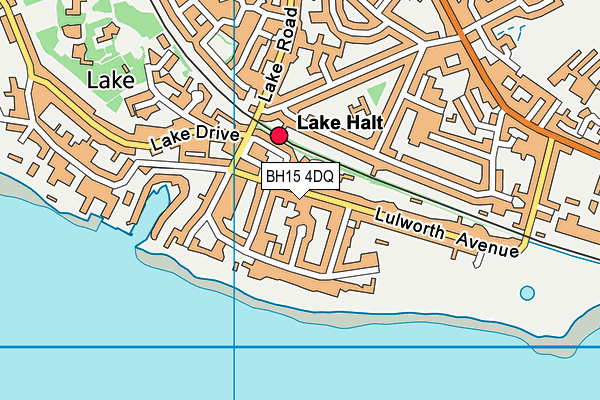 Hamworthy Park map (BH15 4DQ) - OS VectorMap District (Ordnance Survey)