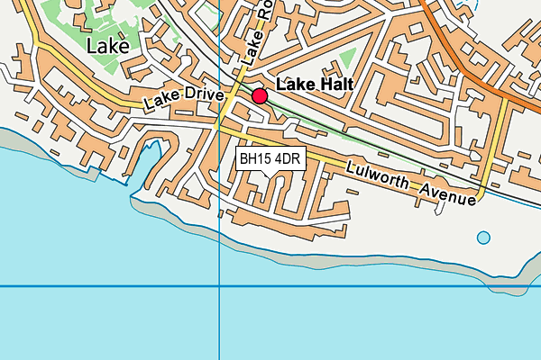 BH15 4DR map - OS VectorMap District (Ordnance Survey)
