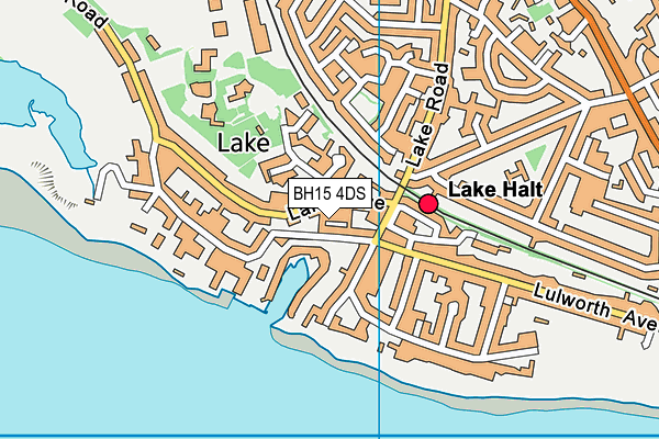 BH15 4DS map - OS VectorMap District (Ordnance Survey)