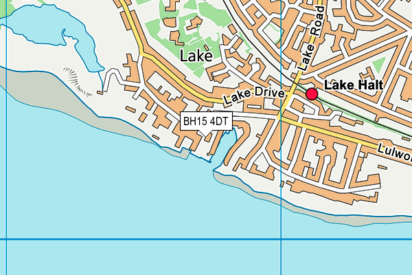 BH15 4DT map - OS VectorMap District (Ordnance Survey)