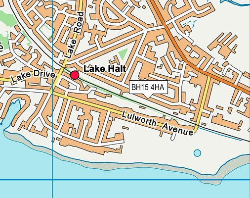 BH15 4HA map - OS VectorMap District (Ordnance Survey)