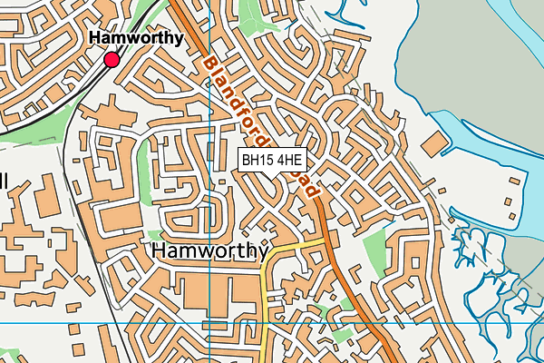 BH15 4HE map - OS VectorMap District (Ordnance Survey)