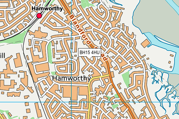 BH15 4HU map - OS VectorMap District (Ordnance Survey)