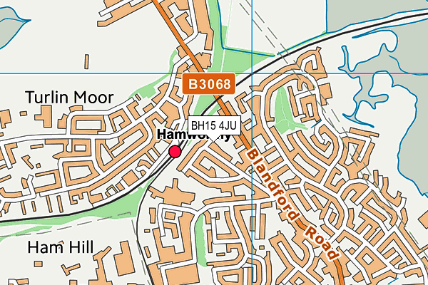 BH15 4JU map - OS VectorMap District (Ordnance Survey)