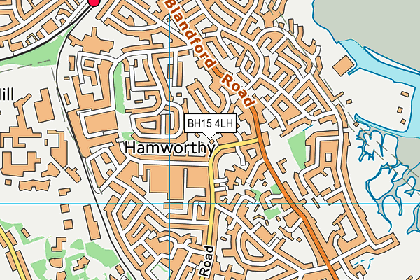 BH15 4LH map - OS VectorMap District (Ordnance Survey)