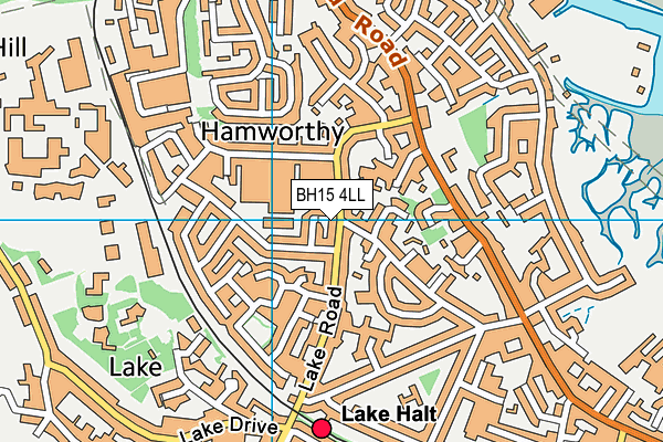 BH15 4LL map - OS VectorMap District (Ordnance Survey)