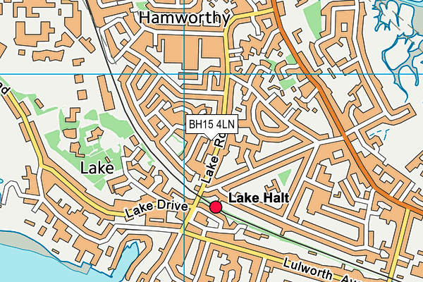 BH15 4LN map - OS VectorMap District (Ordnance Survey)