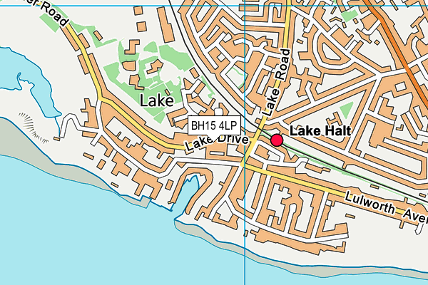 BH15 4LP map - OS VectorMap District (Ordnance Survey)