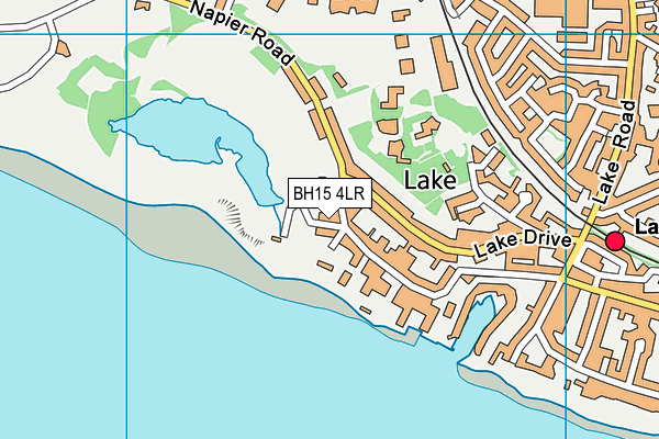 BH15 4LR map - OS VectorMap District (Ordnance Survey)