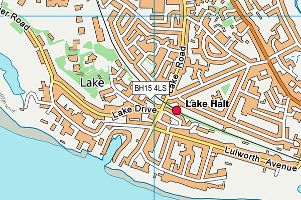 BH15 4LS map - OS VectorMap District (Ordnance Survey)