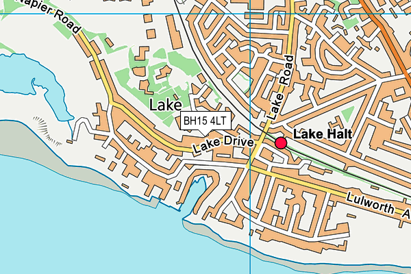 BH15 4LT map - OS VectorMap District (Ordnance Survey)