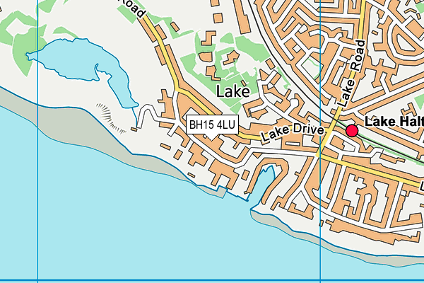 BH15 4LU map - OS VectorMap District (Ordnance Survey)
