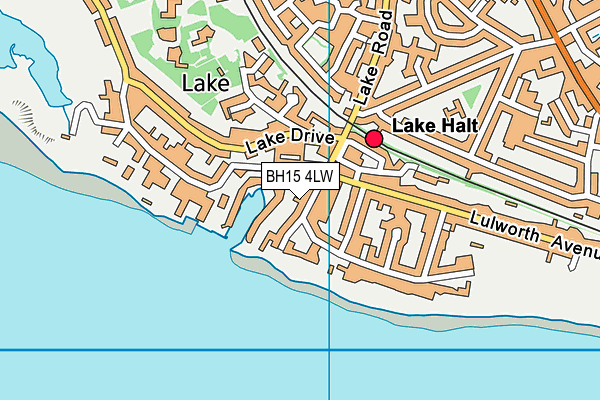 BH15 4LW map - OS VectorMap District (Ordnance Survey)