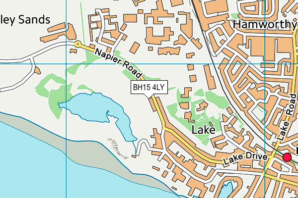 BH15 4LY map - OS VectorMap District (Ordnance Survey)