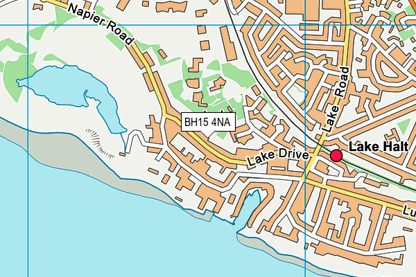BH15 4NA map - OS VectorMap District (Ordnance Survey)