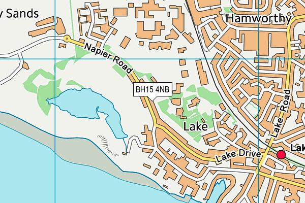 BH15 4NB map - OS VectorMap District (Ordnance Survey)