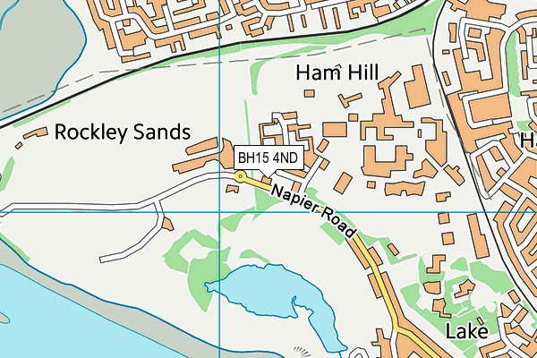 BH15 4ND map - OS VectorMap District (Ordnance Survey)