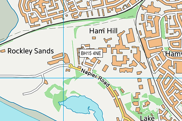 BH15 4NE map - OS VectorMap District (Ordnance Survey)