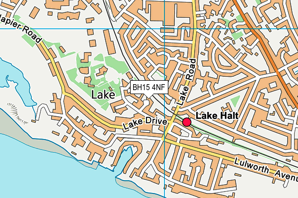BH15 4NF map - OS VectorMap District (Ordnance Survey)