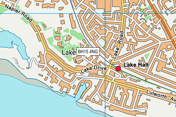 BH15 4NG map - OS VectorMap District (Ordnance Survey)