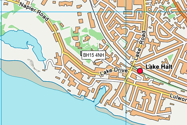 BH15 4NH map - OS VectorMap District (Ordnance Survey)