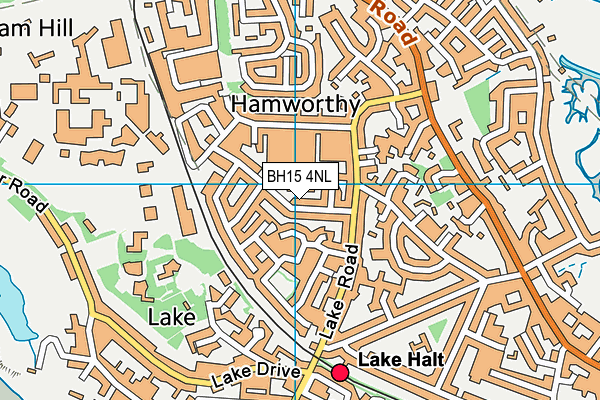 BH15 4NL map - OS VectorMap District (Ordnance Survey)