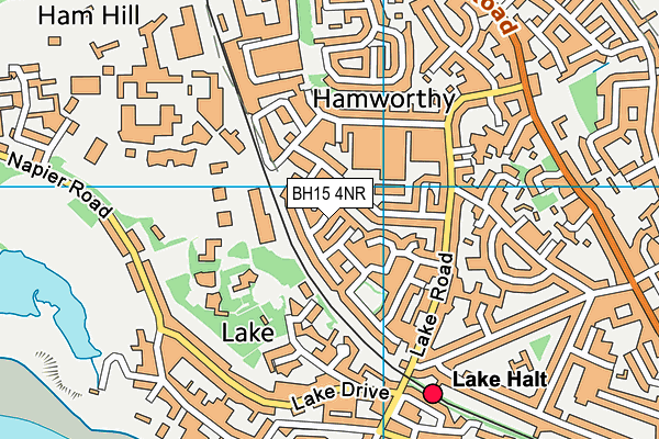 BH15 4NR map - OS VectorMap District (Ordnance Survey)