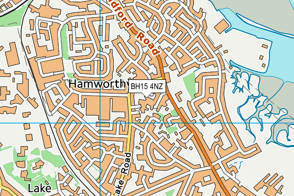 BH15 4NZ map - OS VectorMap District (Ordnance Survey)