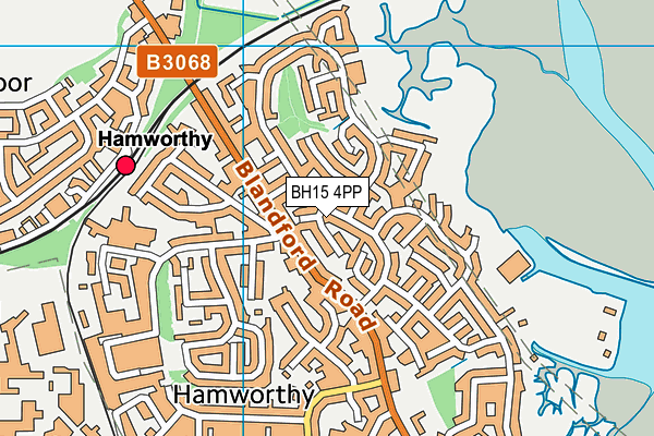 BH15 4PP map - OS VectorMap District (Ordnance Survey)