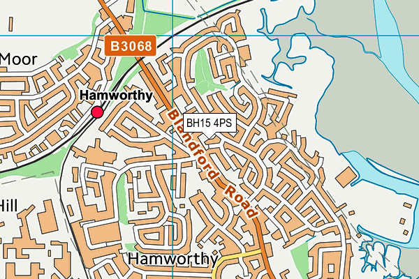 BH15 4PS map - OS VectorMap District (Ordnance Survey)