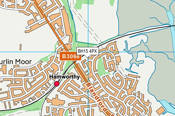 BH15 4PX map - OS VectorMap District (Ordnance Survey)