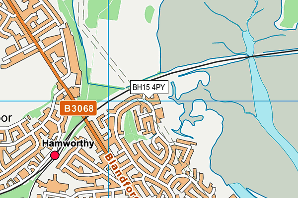 BH15 4PY map - OS VectorMap District (Ordnance Survey)