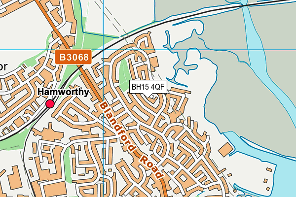 BH15 4QF map - OS VectorMap District (Ordnance Survey)