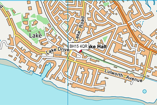 BH15 4QR map - OS VectorMap District (Ordnance Survey)