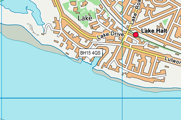 BH15 4QS map - OS VectorMap District (Ordnance Survey)